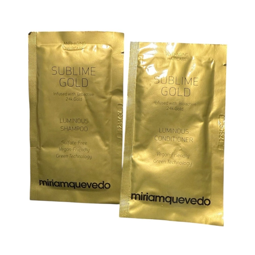 Miriam Quevedo SUBLIME GOLD Luminous‎ Shampoo & Conditioner - Sample Sizes